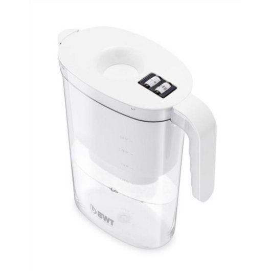 Jarra filtrante BWT Vida 2,6 L blanca con indicador de cambio y libre de BPA