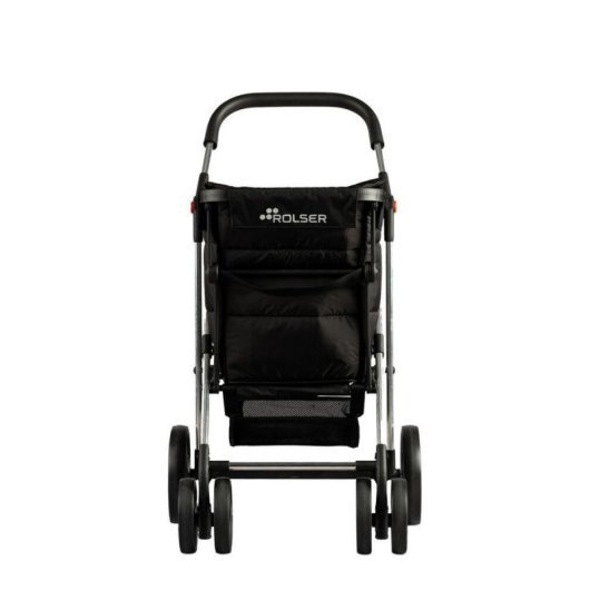 Carrinho de compras Rolser Basket 4B 50 kg 360° Preto
