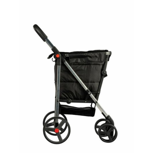 Carrinho de compras Rolser Basket 4B 50 kg 360° Preto