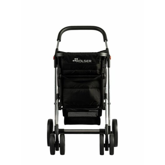 Carrinho de compras Rolser Basket 4B 50 kg 360° Preto