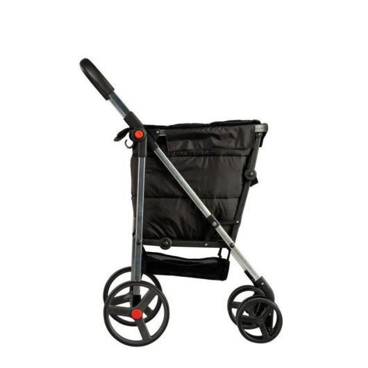 Carrinho de compras Rolser Basket 4B 50 kg 360° Preto