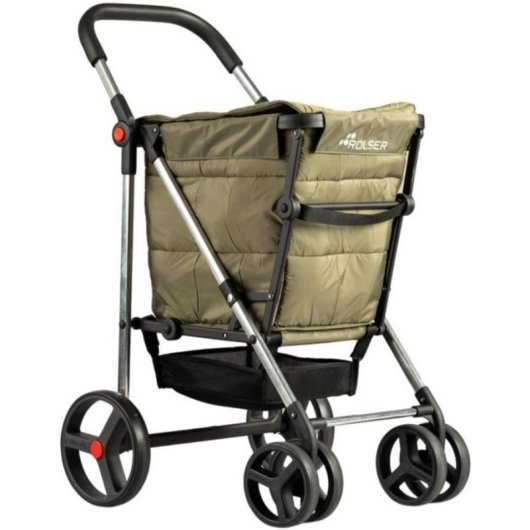 Carrinho de compras Rolser BAS001 Basket 4B 58L Khaki
