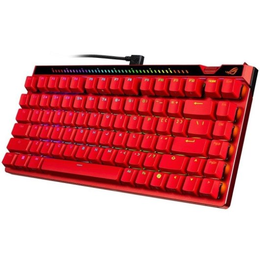 Clavier ASUS ROG Falchion Ace 75 HE Magnétique Rouge avec touches PBT