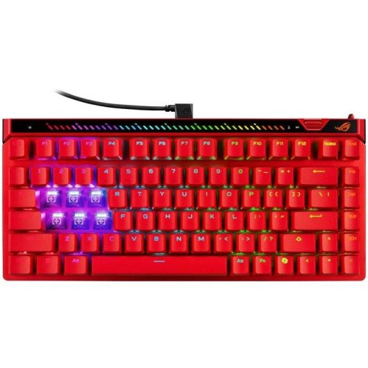 Clavier ASUS ROG Falchion Ace 75 HE Magnétique Rouge avec touches PBT