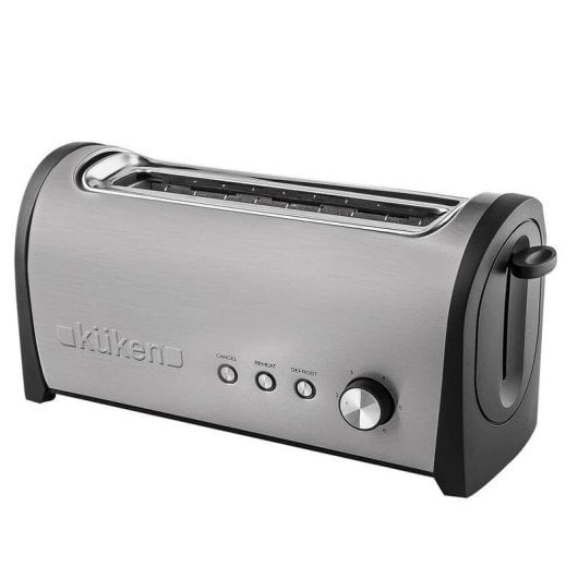 Tostapane Küken 33623 1000W 1 Fessura Acciaio Inox Nero