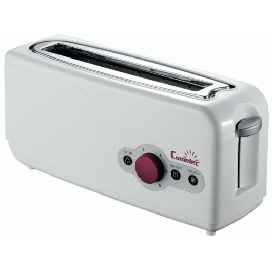 Tostadora Comelec TP1719 750W 1 ranura Blanco Giratorio