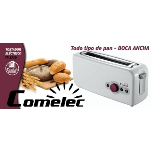 Tostadora Comelec TP1719 750W 1 ranura Blanco Giratorio
