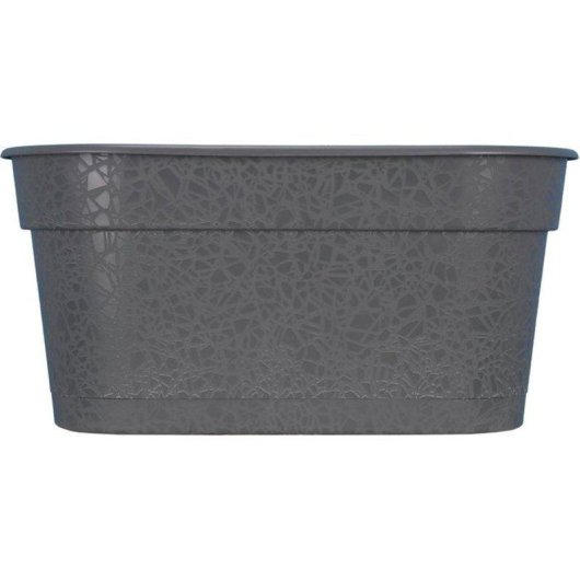 Jardinière Riviera Terea Rectangulaire Gris 60 cm Polypropylène