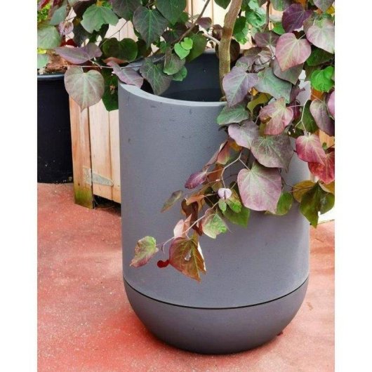 Macédoine Riviera Granit Tulipe Rond Plastique Gris 50x71 cm