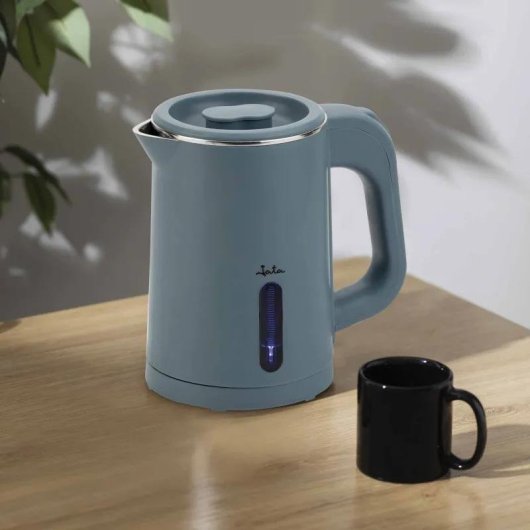 Hervidor JATA JEHA1808 0,8 L 1000 W libre de BPA filtro antical gris