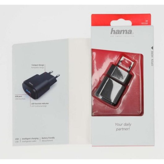 Hama 00201644 USB-A Ladegerät 6W kompakt mit intelligenter Schutzfunktion