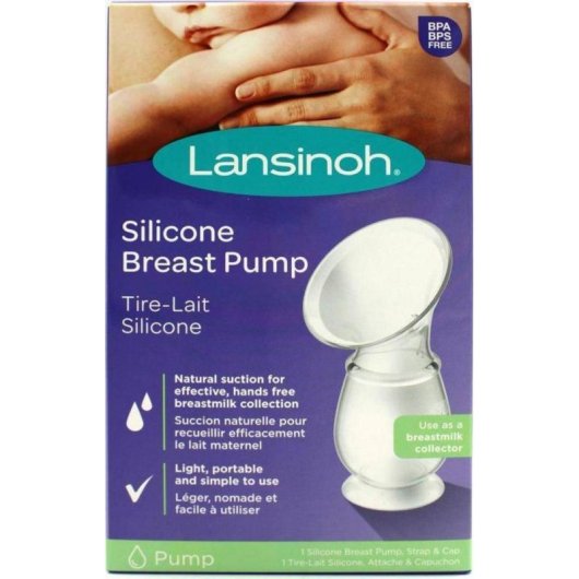 Handmilchpumpe Lansinoh 50710 Silikon Violett