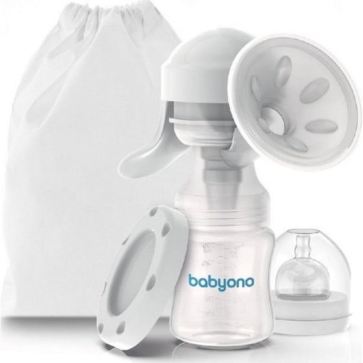 Sacaleches manual BabyOno Anatomy regulación succión 150 ml sin Bisfenol A