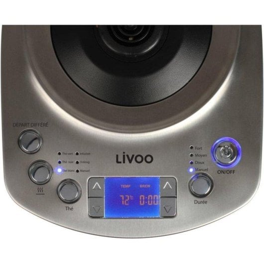 Elektrischer Wasserkocher Automatik Livoo DOD209 1.7L Edelstahl Glas