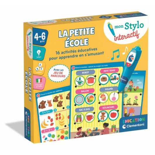 Clementoni Les Mots de la Ferme Lernpuzzle 12 Maxi-Teile mit taktilen Vokabelkarten