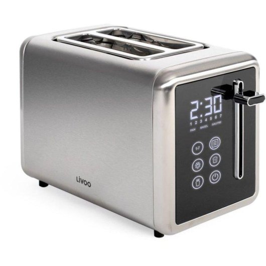 Tostapane Livoo DOD205 Digitale 2 Fessure Larghe 3,5 cm 720-850 W LED 7 Livelli