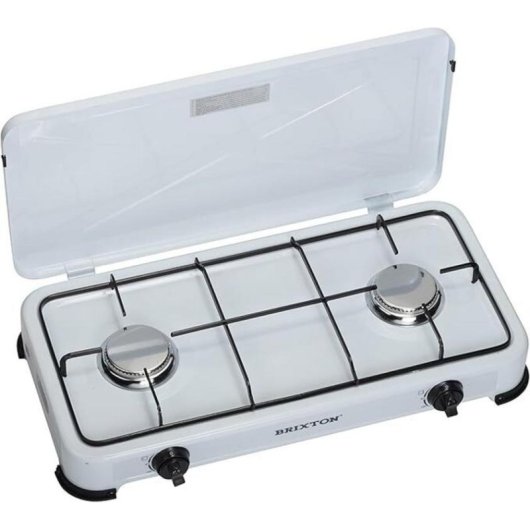 Tragbare Gaskocher Tristar KO-6382 2 Brenner mit Schutzhaube