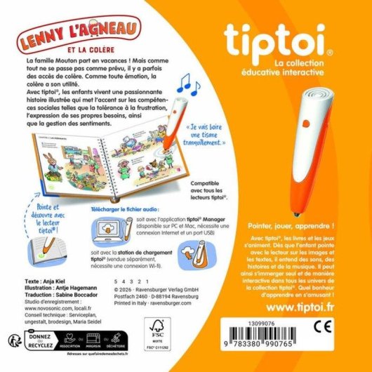 Tiptoi Buch Ravensburger Lenny Das Schaf und der Zorn - Emotionen Erkennen