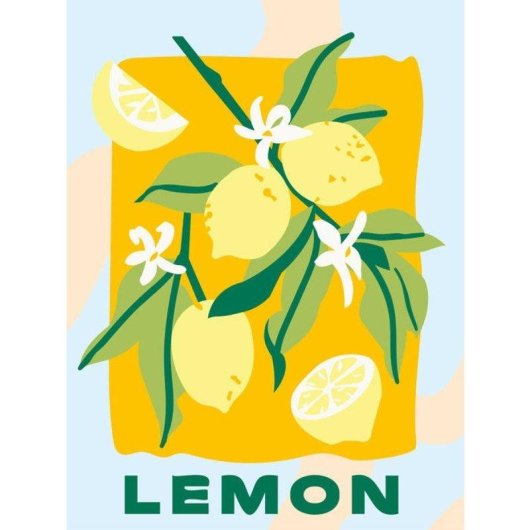 Kit de pintura por números Ravensburger Creart Lemon 18 x 24 cm para adultos