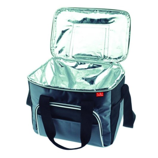 Borsa termica JATA 970 15L Nero Grigio tracolla regolabile 3 tasche