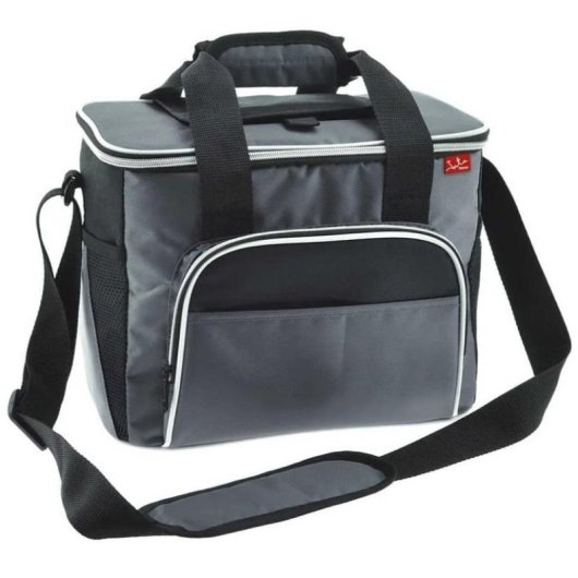 Borsa termica JATA 970 15L Nero Grigio tracolla regolabile 3 tasche