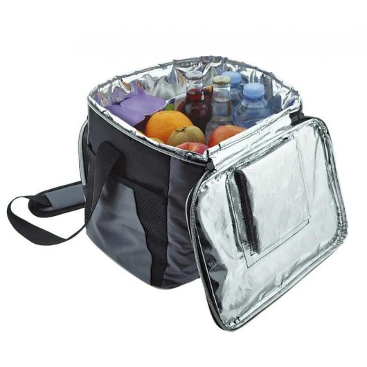 Borsa termica JATA 970 15L Nero Grigio tracolla regolabile 3 tasche