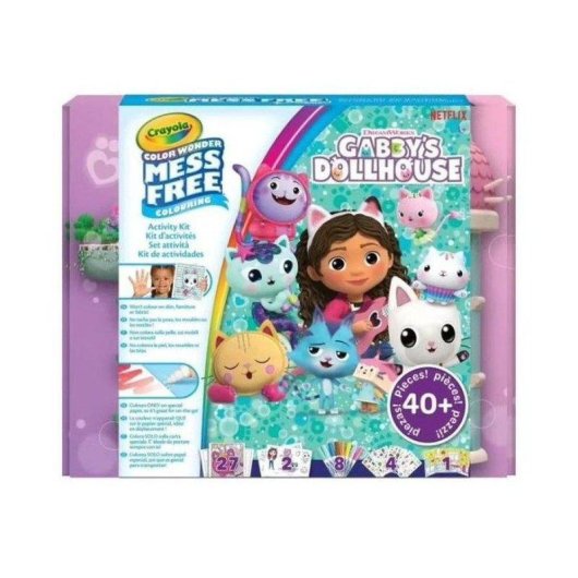 Crayola Color Wonder Aktivitäts-Set Gabby's Dollhouse 40+ Teile