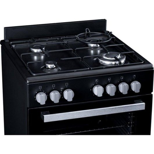 Cocina a gas Bertazzoni La Germania 60 cm 4 fuegos horno 63 L negro
