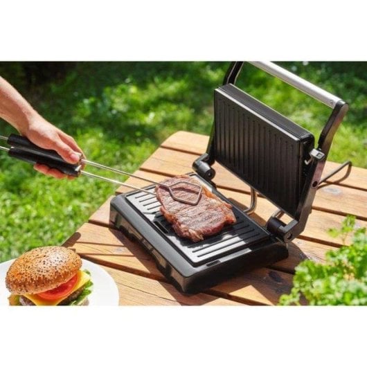 Sencor SBG 2070SS Kontaktgrill 1000W Antihaft-Beschichtung 23x14,5cm