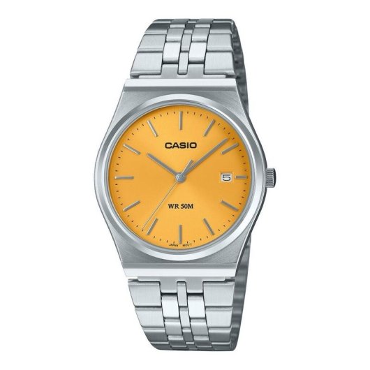 Relógio Casio MTP-B145D-9AVEF Aço Inoxidável Mostrador Amarelo 50m