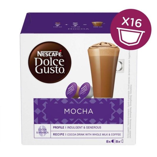 Cápsulas de café Nescafé Dolce Gusto Moca 16 cápsulas
