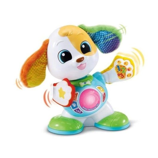 Juguete interactivo VTech Baby Boogie Cão dançante Luzes Música 5 botões educativos
