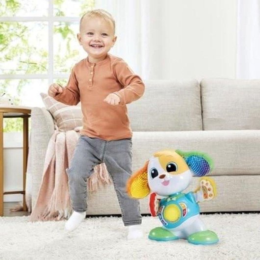 Juguete interactivo VTech Baby Boogie Cão dançante Luzes Música 5 botões educativos