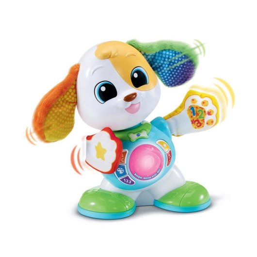 Juguete interactivo VTech Baby Boogie Cão dançante Luzes Música 5 botões educativos