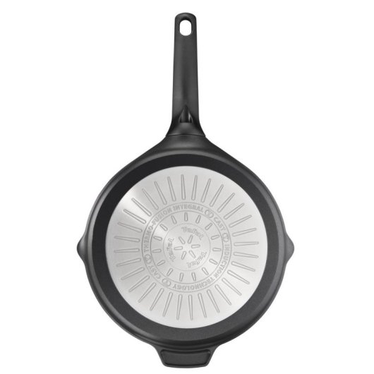 Cacerola Tefal Robusto E24933 26 cm aluminio fundido tapa y Thermo-Signal