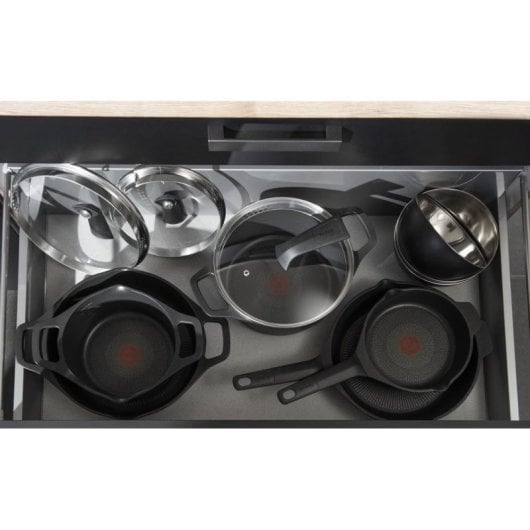 Cacerola Tefal Robusto E24933 26 cm aluminio fundido tapa y Thermo-Signal