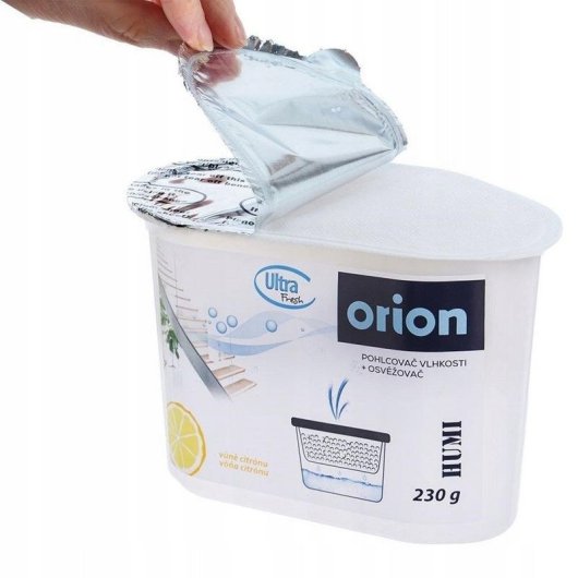 Luftentfeuchter Orion ULTRA FRESH 230 g Zitrone Duft für Räume bis 20 m²