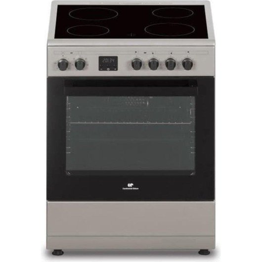 Cuisinière Électrique Continental Edison CECV60FCS Vitrocéramique 4 Feux Horno 60L Plata