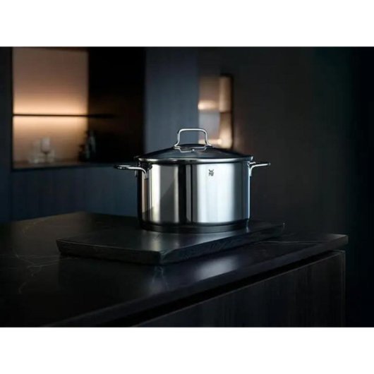 Casserole WMF Astoria Cromargan® 18/10 4 pièces avec couvercle en verre