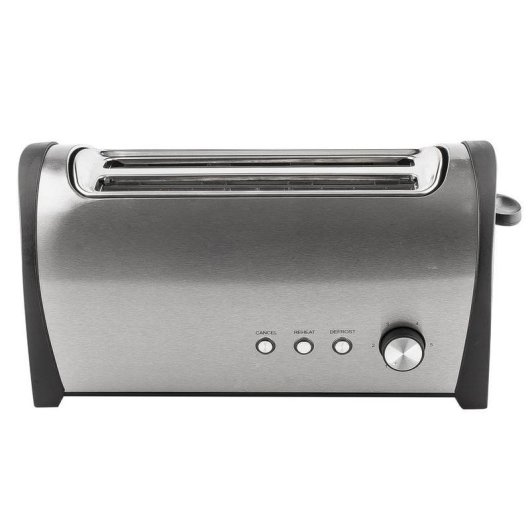 Tostapane Küken 33622 4 fette 2 fessure lunghe 1400W acciaio inox nero