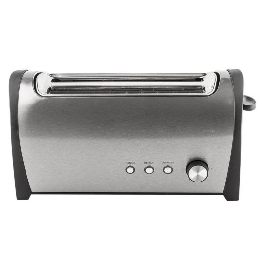 Tostapane Küken 33622 4 fette 2 fessure lunghe 1400W acciaio inox nero