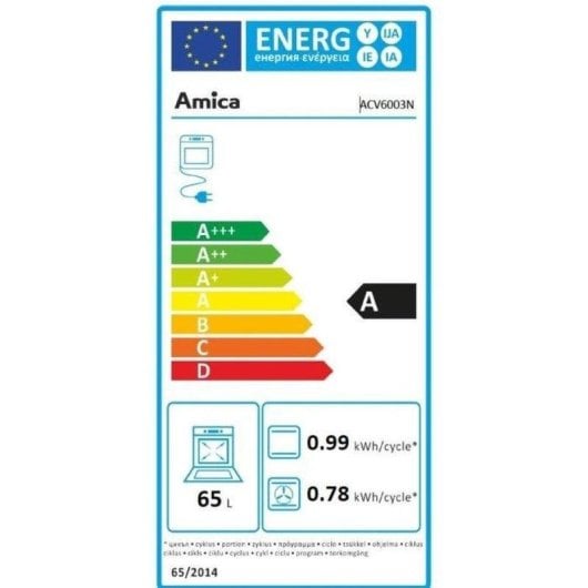 Cuisinière indépendante Amica ACV6003RN 60 cm 4 zones HiLight