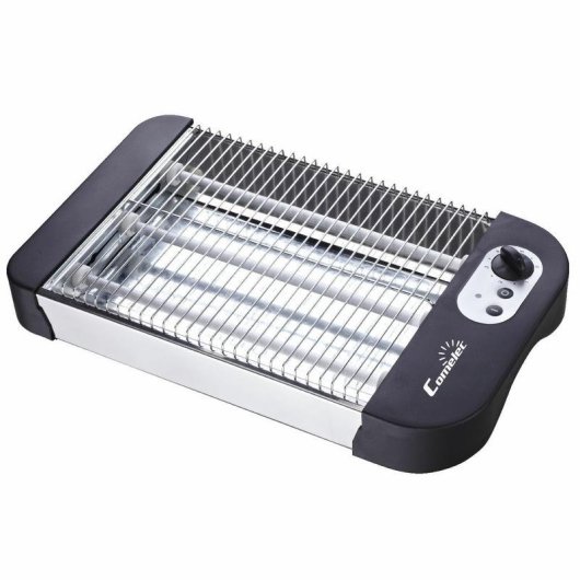 Tostapane COMELEC TP7065 900W Nero Acciaio Inox Fessura Larga