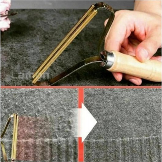 KELTIN Filzroller mit Holzgriff 9,5 cm