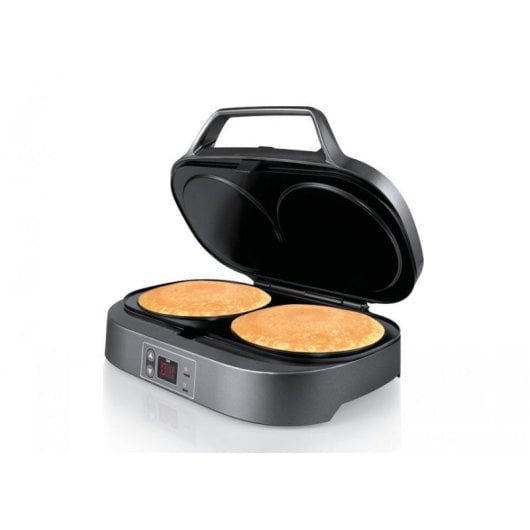 Crepera Flama 4902FL 2 Planchas 1300W Negro