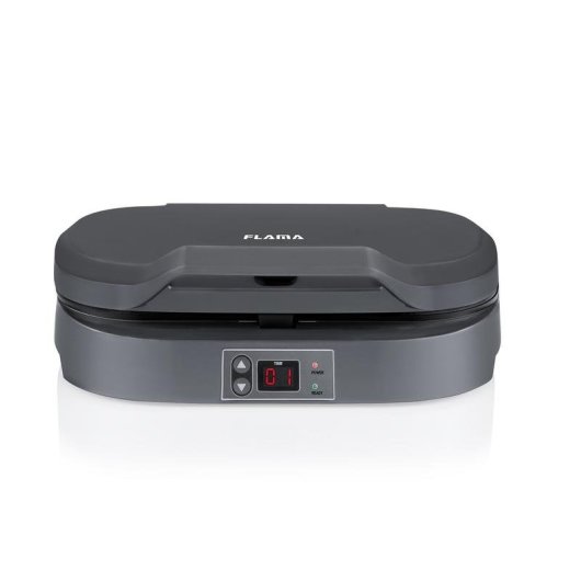 Crepera Flama 4902FL 2 Planchas 1300W Negro