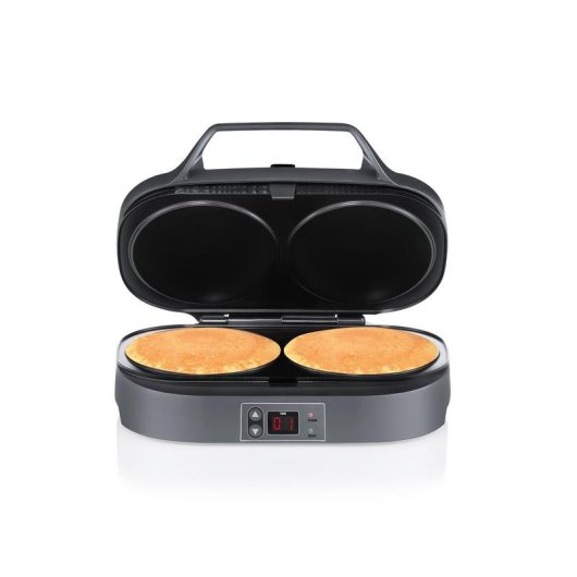 Crepera Flama 4902FL 2 Planchas 1300W Negro