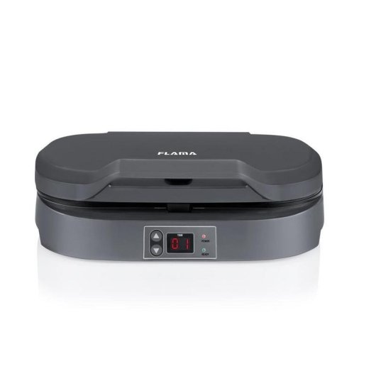 Crepera Flama 4902FL 2 Planchas 1300W Negro