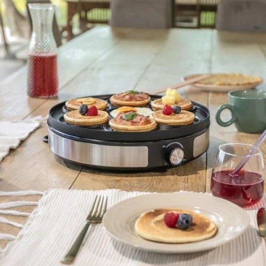 Crepera reversible Livoo DOP247 1500 W placas antiadherentes termostato ajustable