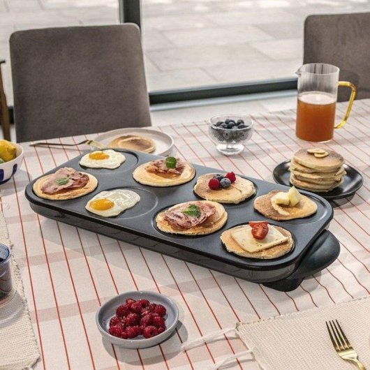 Plancha para crêpes Livoo DOC186G 8 mini crêpes 1500 W antiadherente